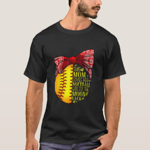 Softball Mum Women Pitcher Catcher Girls T-Shirt
