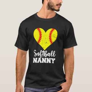 Softball Nanny Funny Softball Player Nanny T-Shirt