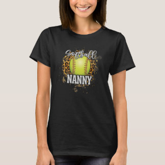 Softball Nanny Vintage Softball Family Matching T-Shirt