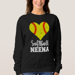 Softball Neena Softball Heart Grandma Neena Sweatshirt