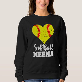 Softball Neena Softball Heart Grandma Neena Sweatshirt