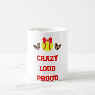 Softball Pitcher Mum Proud Mama Of A Softball Pitc Coffee Mug