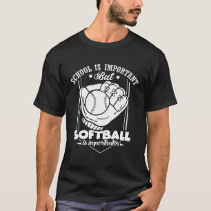 Softball Player Girls Team Pitcher Catcher T-Shirt