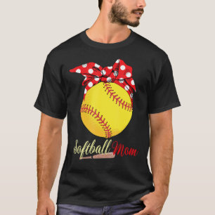 Softball Player Mum Mother's Day  Pitcher Catcher T-Shirt