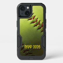 Softball Player Name Yellow Ball