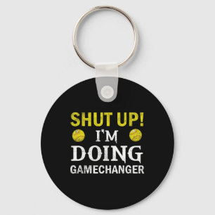 Softball Player Pitcher I'm Doing Gamechanger Key Ring