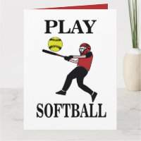 Softball Player Play Softball