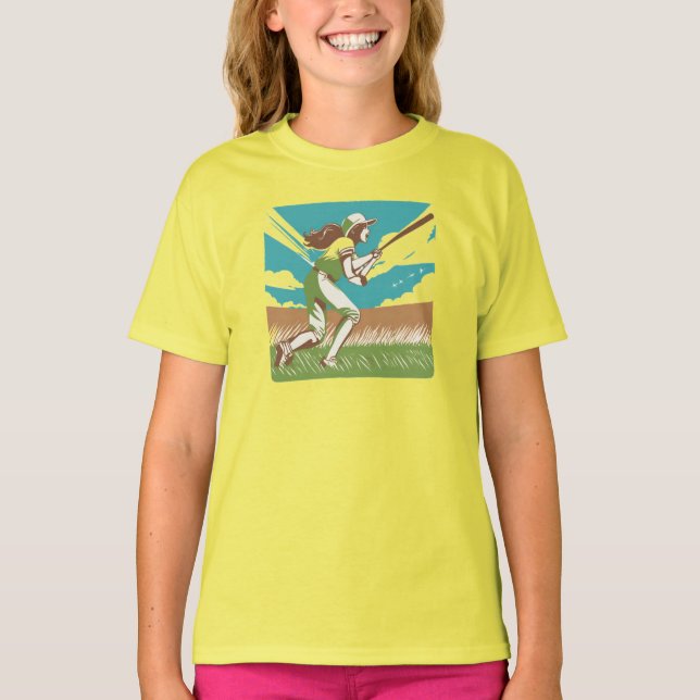 Softball Player T-Shirt (Front)