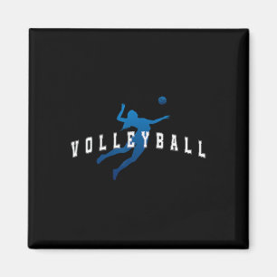 Softball Player Team Blue Varsity Text Magnet