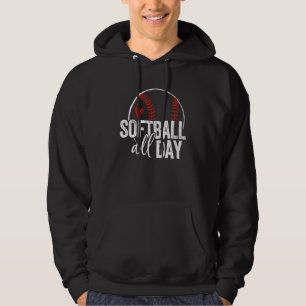 Softball Player Teen Girls Women Men Softball For Hoodie