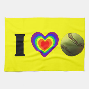 Softball Pride Tea Towel