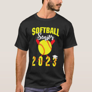 Softball Senior 2023  Graduation Softball Player T-Shirt