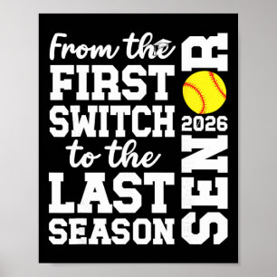 Softball Senior 2026 Graduation Senior Softball Pl Poster