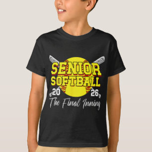 Softball Senior 2026 Proud Senior Softball Player T-Shirt