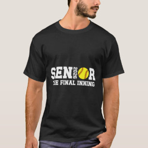 Softball Senior 2026 Proud Senior Softball Player  T-Shirt