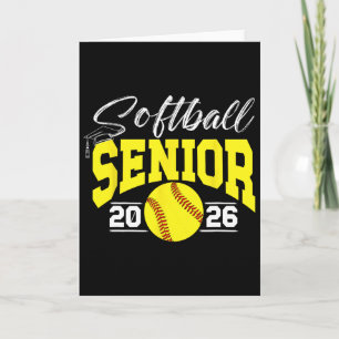 Softball Senior 2026 Senior Softball Player 2026 Card