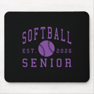 Softball Senior Night Softball Senior 2026 Graduat Mouse Pad