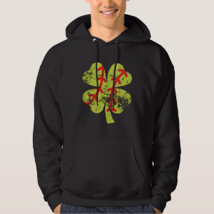 Softball Shamrock Cute St Patricks Day 2020 Girl Hoodie