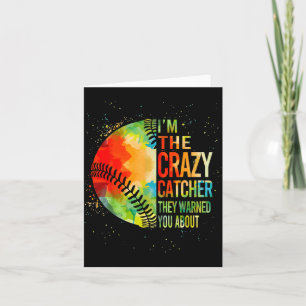 Softball-shirt Crazy Catcher Funny Youth Teen Girl Card