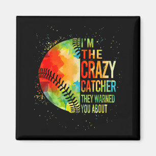 Softball-shirt Crazy Catcher Funny Youth Teen Girl Magnet
