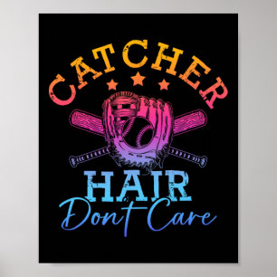 Softball Shirt Girls Women Softball Player Softbal Poster