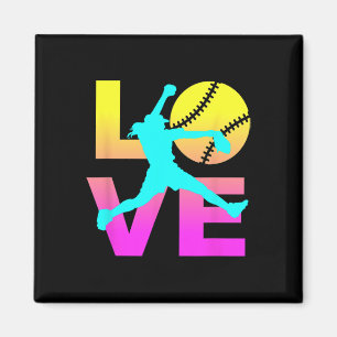 Softball Shirts For Girls Love Magnet
