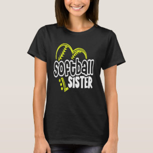 Softball Sister For Men Women Boys Girls T-Shirt