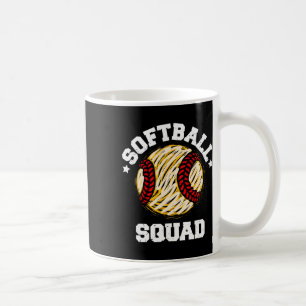 Softball Squad Distressed Vintage Funny Softball G Coffee Mug