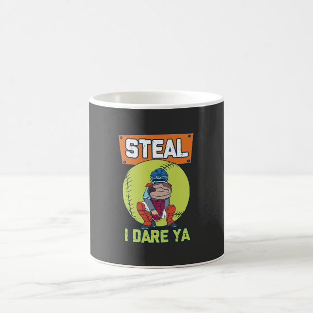 Softball - Steal I Dare Ya Coffee Mug (Center)