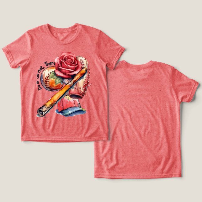 Softball Summer Tri-Blend Shirt (Design Front & Back)