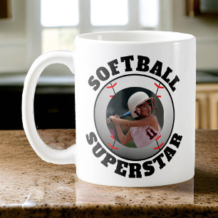 Softball Superstar Photo Coffee Mug