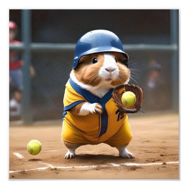 Softball Superstar: The Guinea Pig's Big Game, Photo Print (Front)