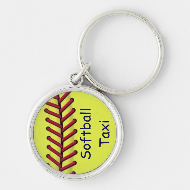 Softball Taxi Key Ring (Front)