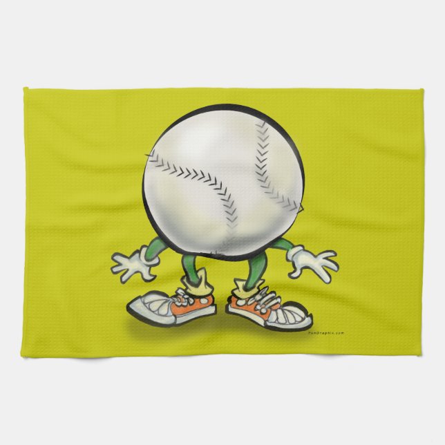 Softball Tea Towel (Horizontal)
