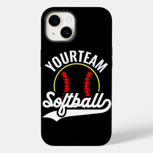 Softball Team Player ADD NAME Personalised League Case-Mate iPhone 14 Case