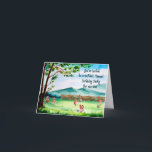 Softball Themed Birthday Party for Son Invitation<br><div class="desc">Softball themed birthday party for son who will be turning seven. The design is different animals playing softball in a watercolor painted field and a fence. The words on the front of the card are permanent, but you can change the words on the inside. If you need any changes that...</div>