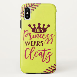 Softball This Princess Wears Cleats Quote Case-Mate iPhone Case