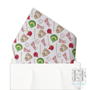 Softball Tissue Paper
