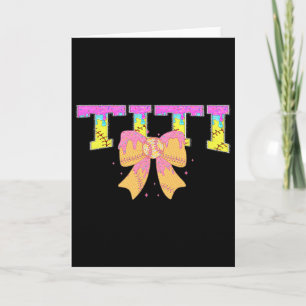 Softball Titi Ice Cream Drip Game Day Family Match Card