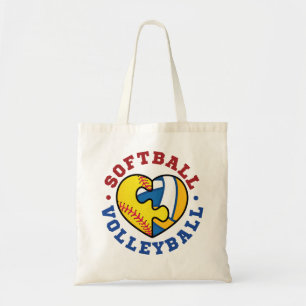 Softball Volleyball Tote Bag