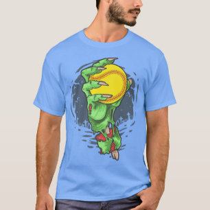 Softball Zombie Hand Softball Player Halloween Cos T-Shirt