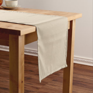 Softer Tan Solid Colour Short Table Runner