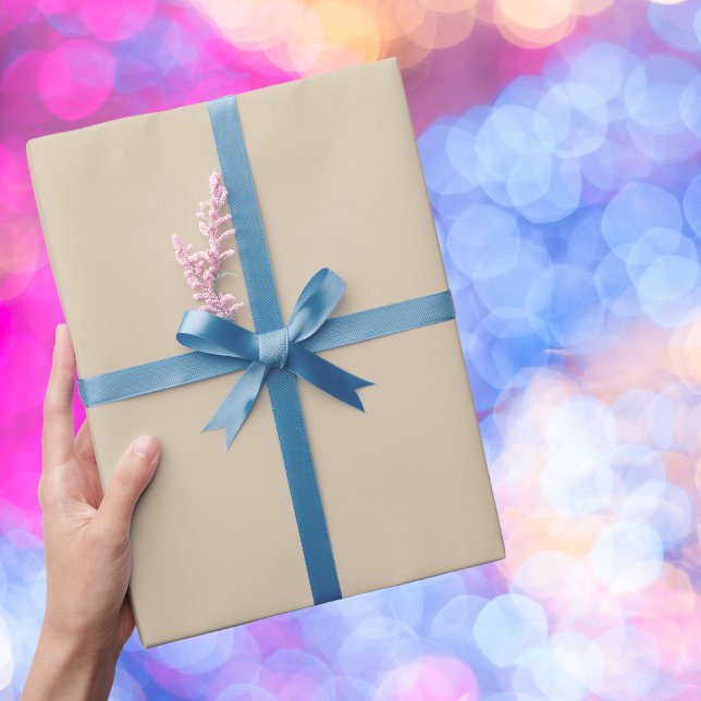 Softer Tan Solid Colour Wrapping Paper (Creator Uploaded)