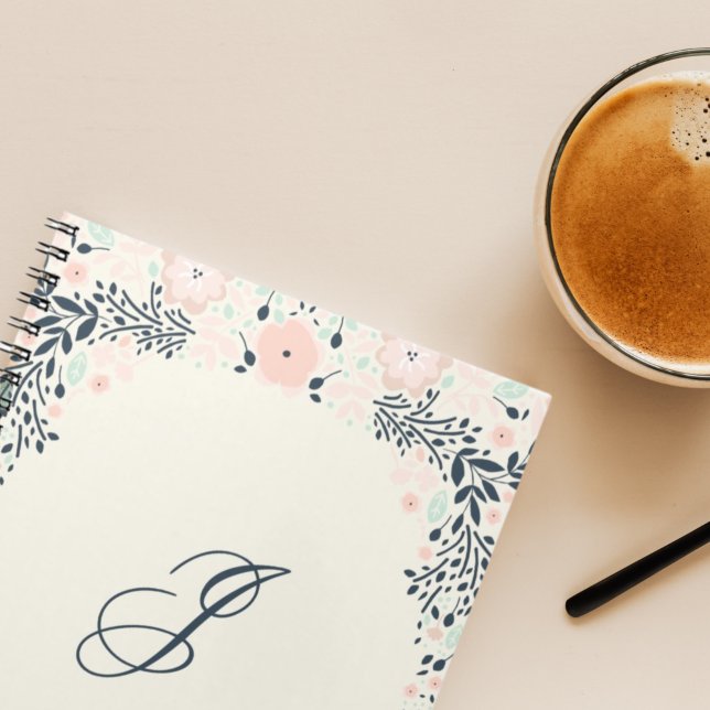 Softest Monogram | Floral Personal Custom Notebook (Creator Uploaded)