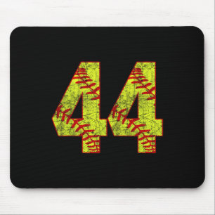 Softll #44 Fastpitch Softll Mom Number 44 Player Mouse Pad