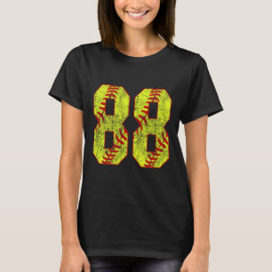 Softll #88 Fastpitch Softll Mom Number 88 Player T-Shirt
