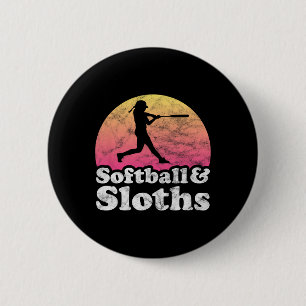 Softll And Sloths Women Or Girls Sloth 6 Cm Round Badge