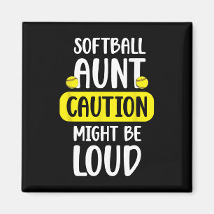 Softll Aunt Funny Aunt Of A Softll Player Auntie Magnet