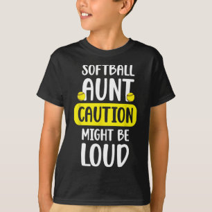 Softll Aunt Funny Aunt Of A Softll Player Auntie  T-Shirt