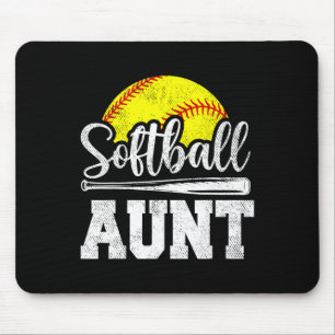 Softll Aunt Softll Player Game Day Mother's Day Gi Mouse Pad